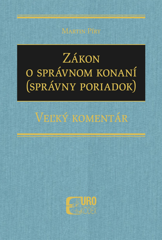 Zákon o správnom konaní (správny poriadok) - Veľký komentár